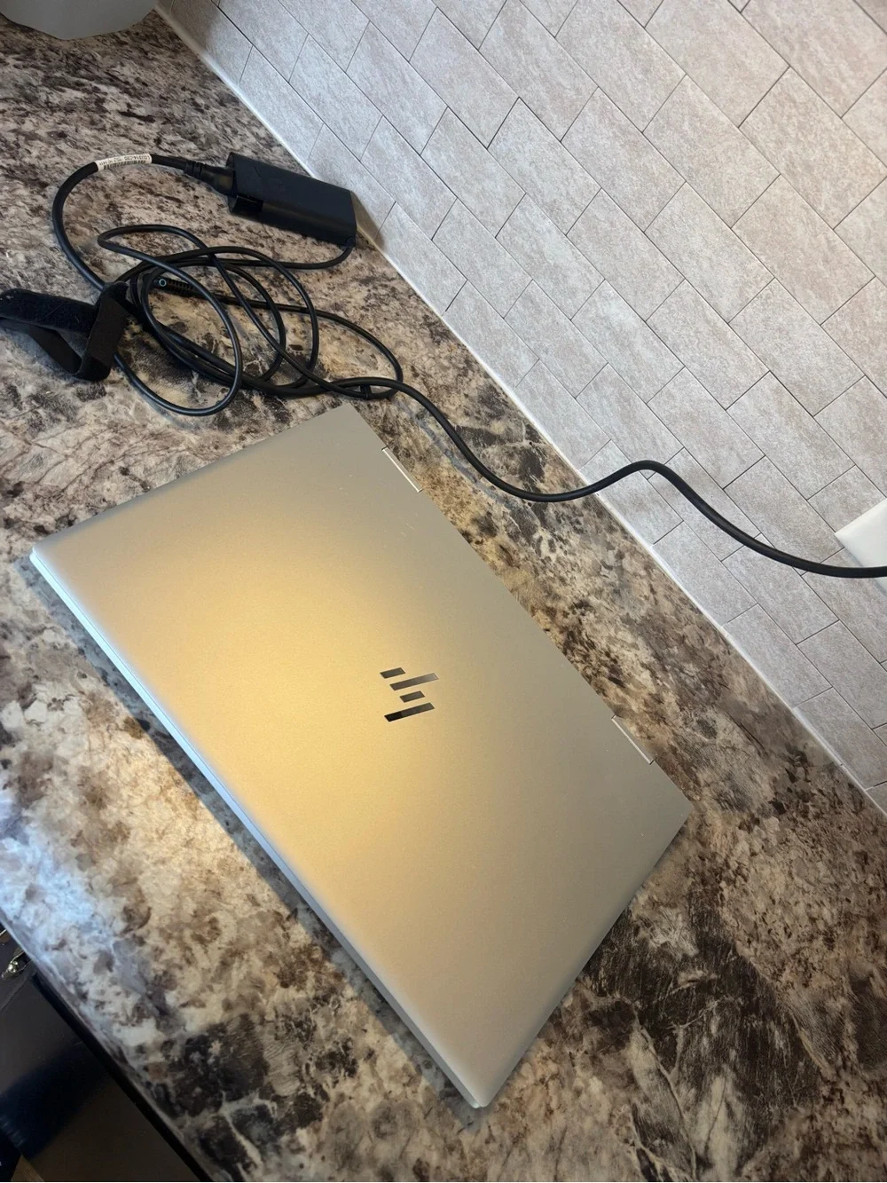 HP Silver 2-in-1 Convertible Laptop with Backlit Keyboard